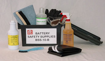 Battery Safety Supplies Kit.